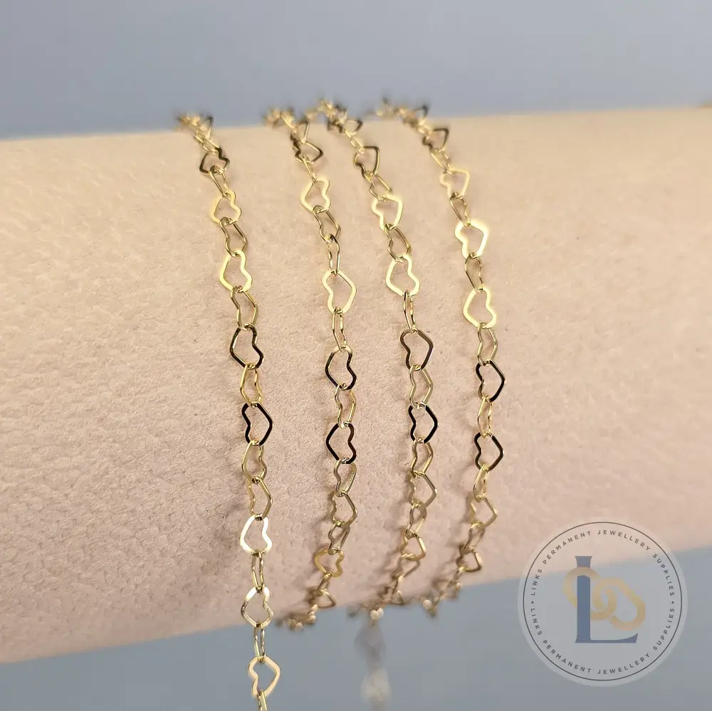 2.8mm Flat Heart Chain - Image 3