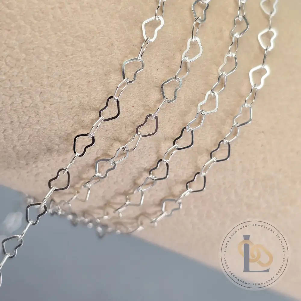 2.8mm Flat Heart Chain - Image 4