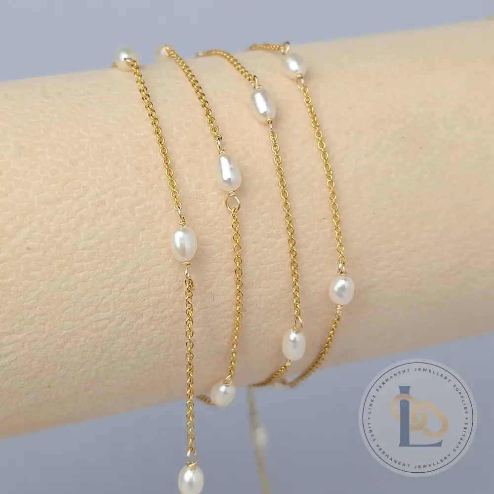 1.2mm Freshwater Pearl Chain - Image 3