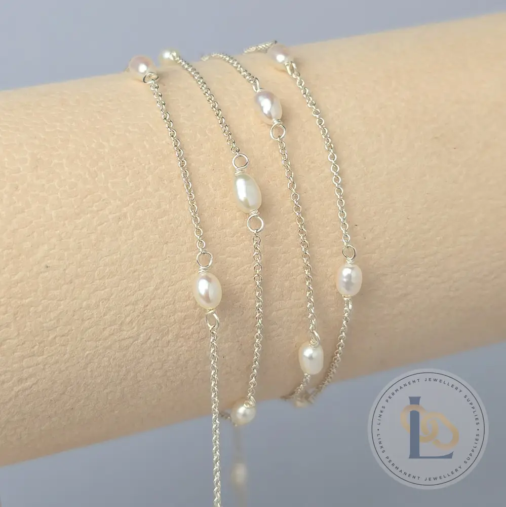 1.2mm Freshwater Pearl Chain - Image 5