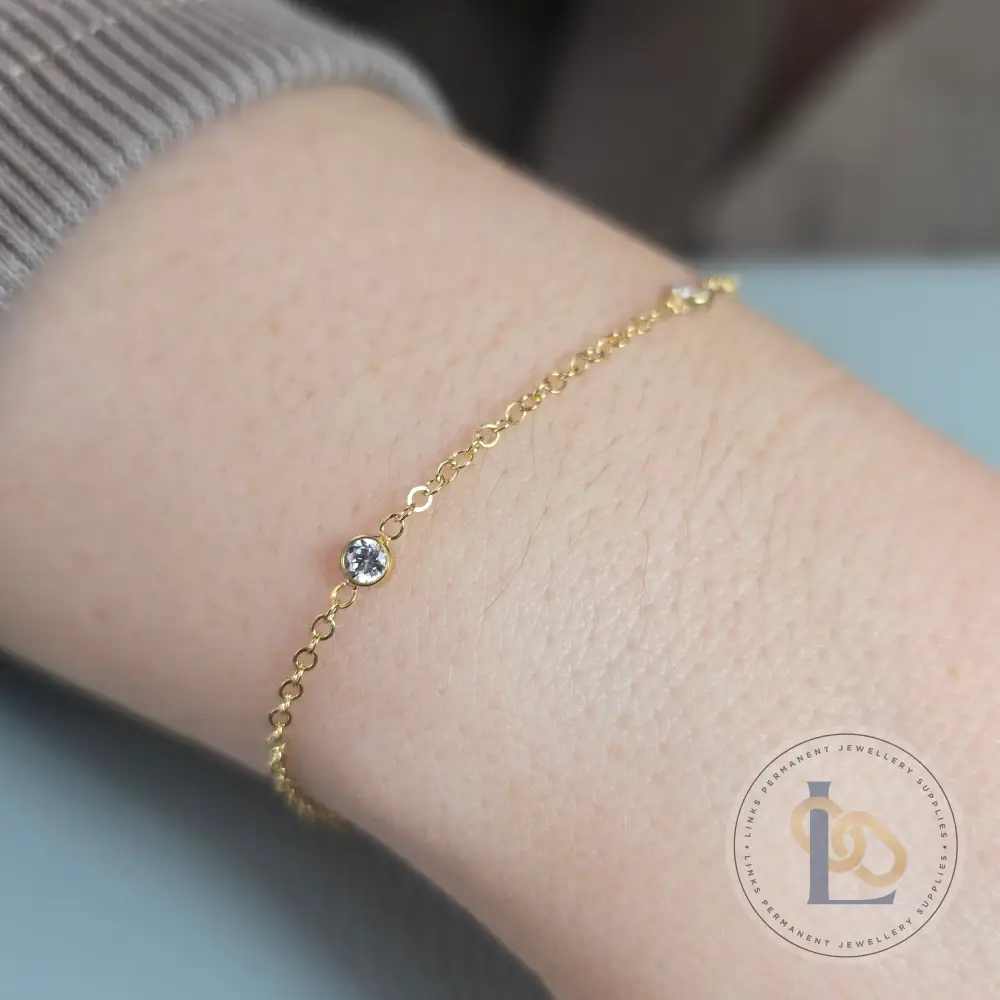 1.7mm Flat Cable Cubic Zirconia Chain - Image 8