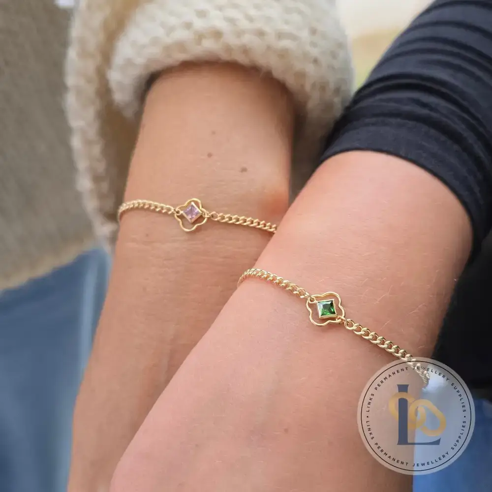 14k Gold Filled Clover Connector - Image 4