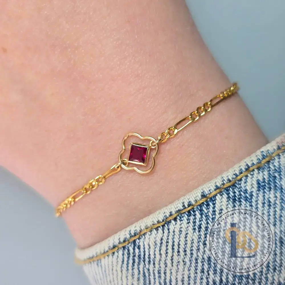 14k Gold Filled Clover Connector - Image 5