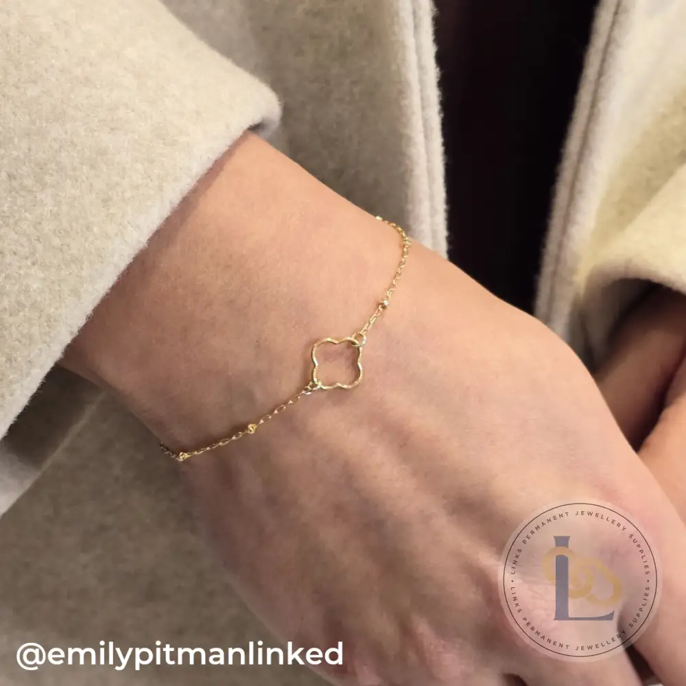 14k Gold Filled Clover Connector - Image 7