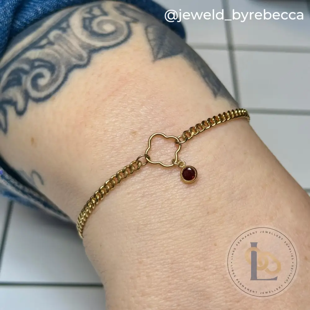 14k Gold Filled Clover Connector - Image 8