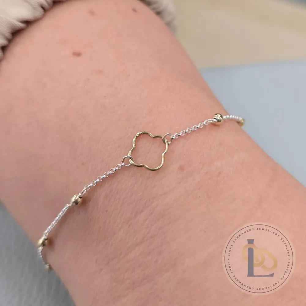 14k Gold Filled Clover Connector - Image 9