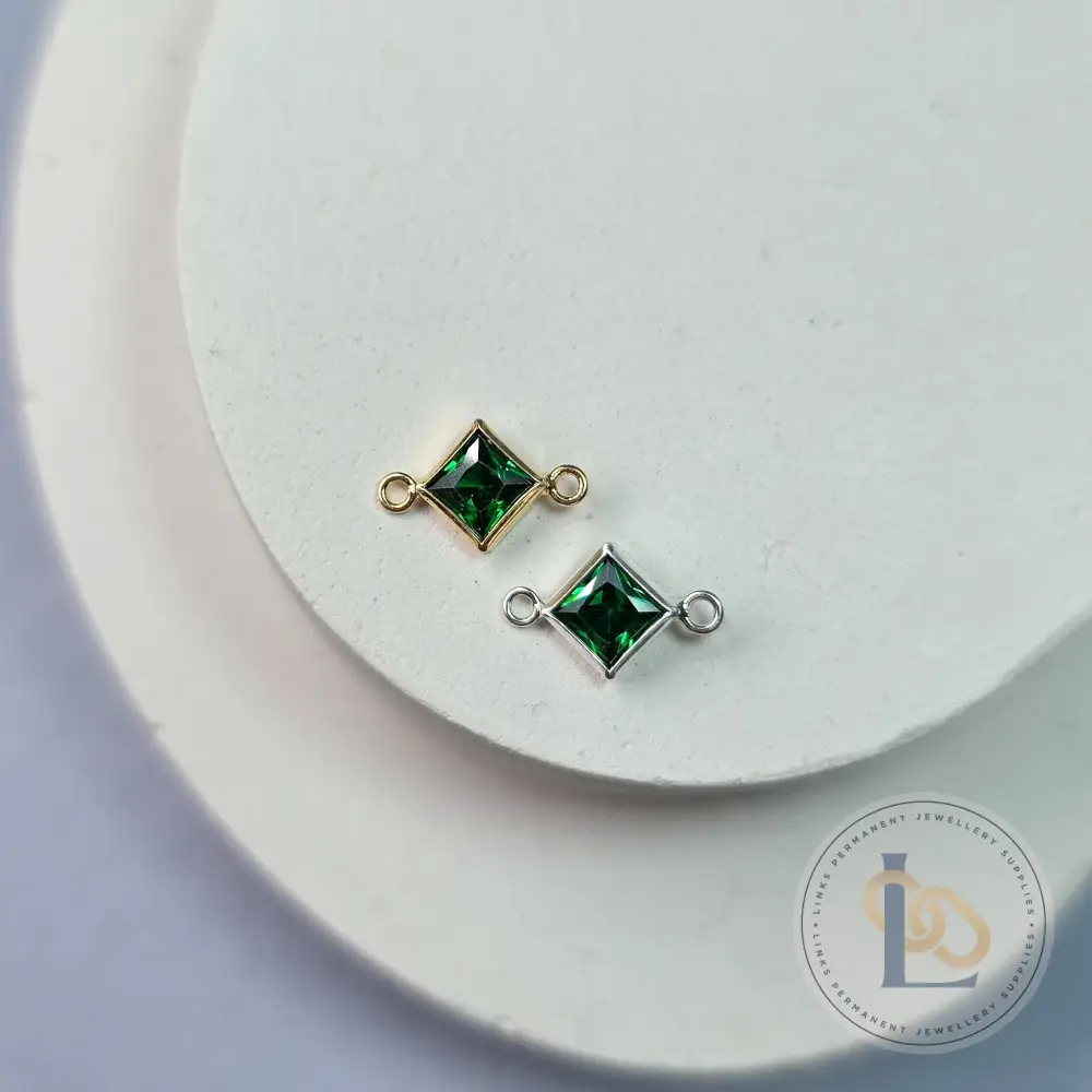 4mm Diamond Birthstone Connector - Image 11