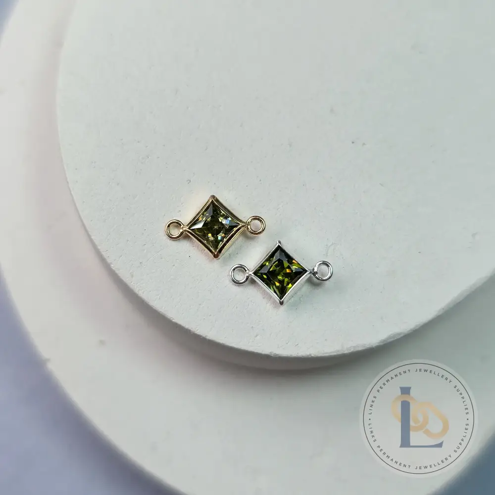 4mm Diamond Birthstone Connector - Image 13