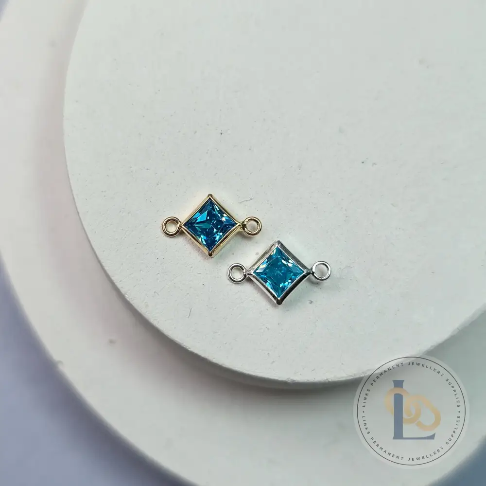4mm Diamond Birthstone Connector - Image 15