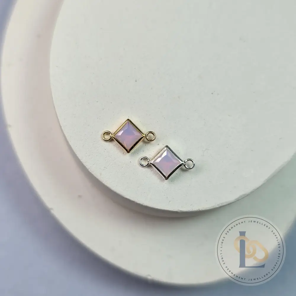 4mm Diamond Birthstone Connector - Image 17