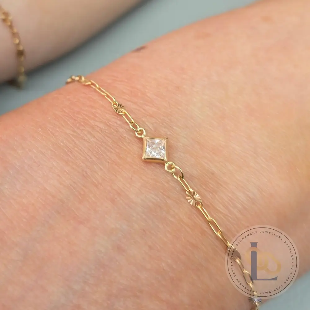 4mm Diamond Birthstone Connector - Image 19