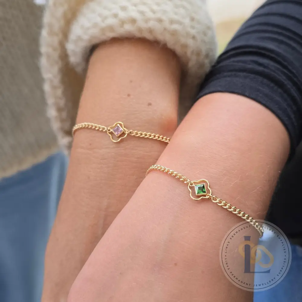 4mm Diamond Birthstone Connector - Image 21