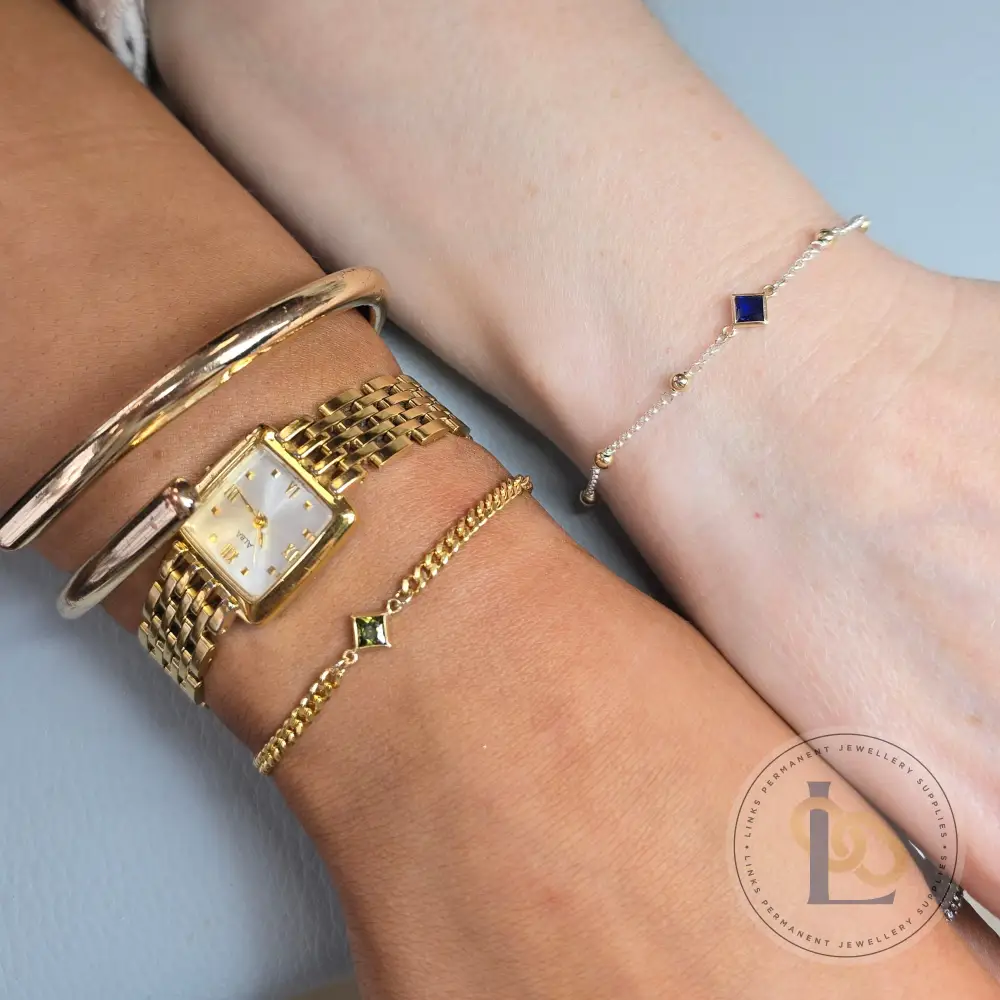 4mm Diamond Birthstone Connector - Image 22