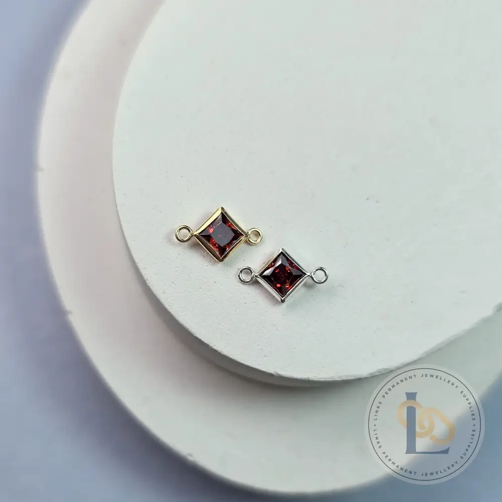 4mm Diamond Birthstone Connector - Image 9