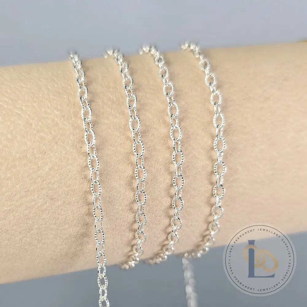 Textured Oval Cable Chain - Image 3