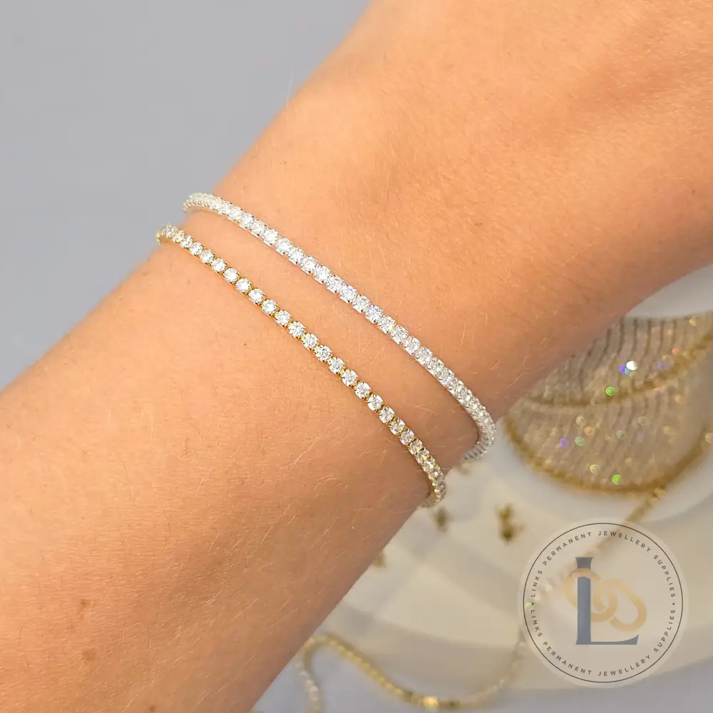 2mm Clear CZ Tennis Chain - Image 6