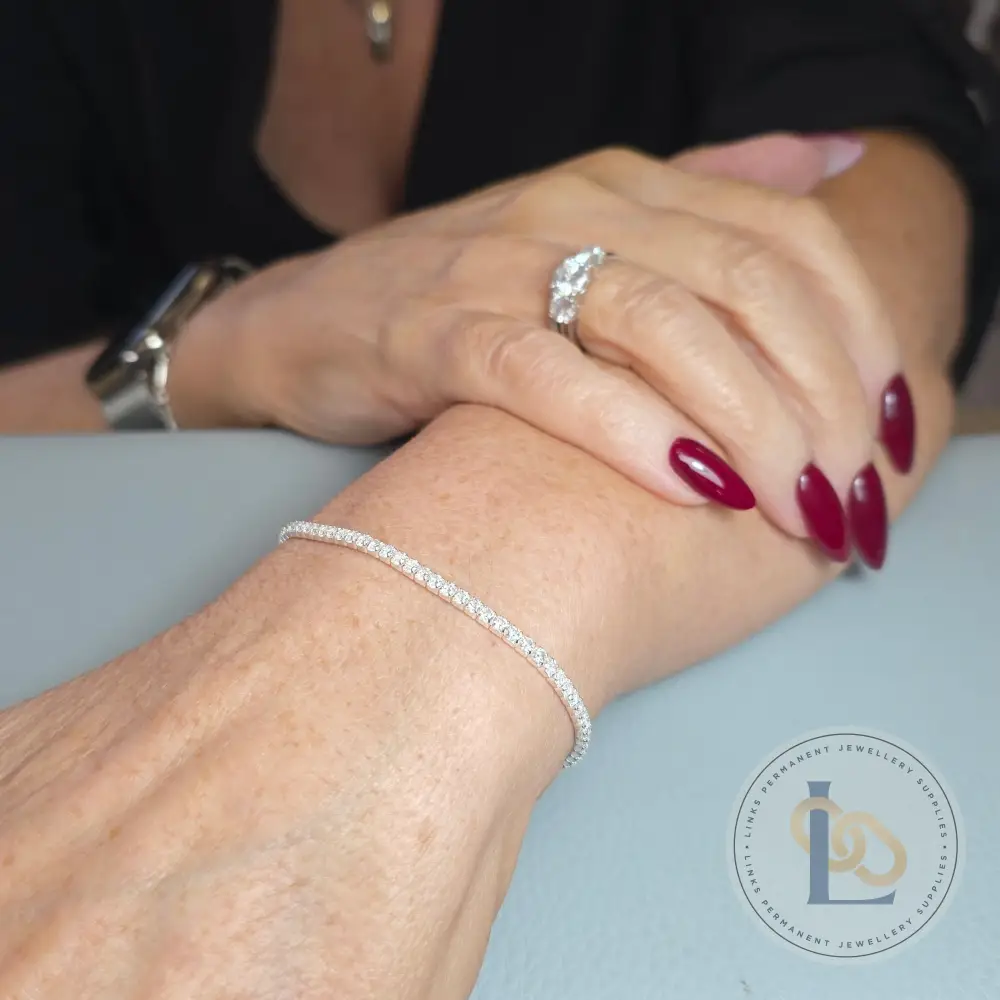 2mm Clear CZ Tennis Chain - Image 9