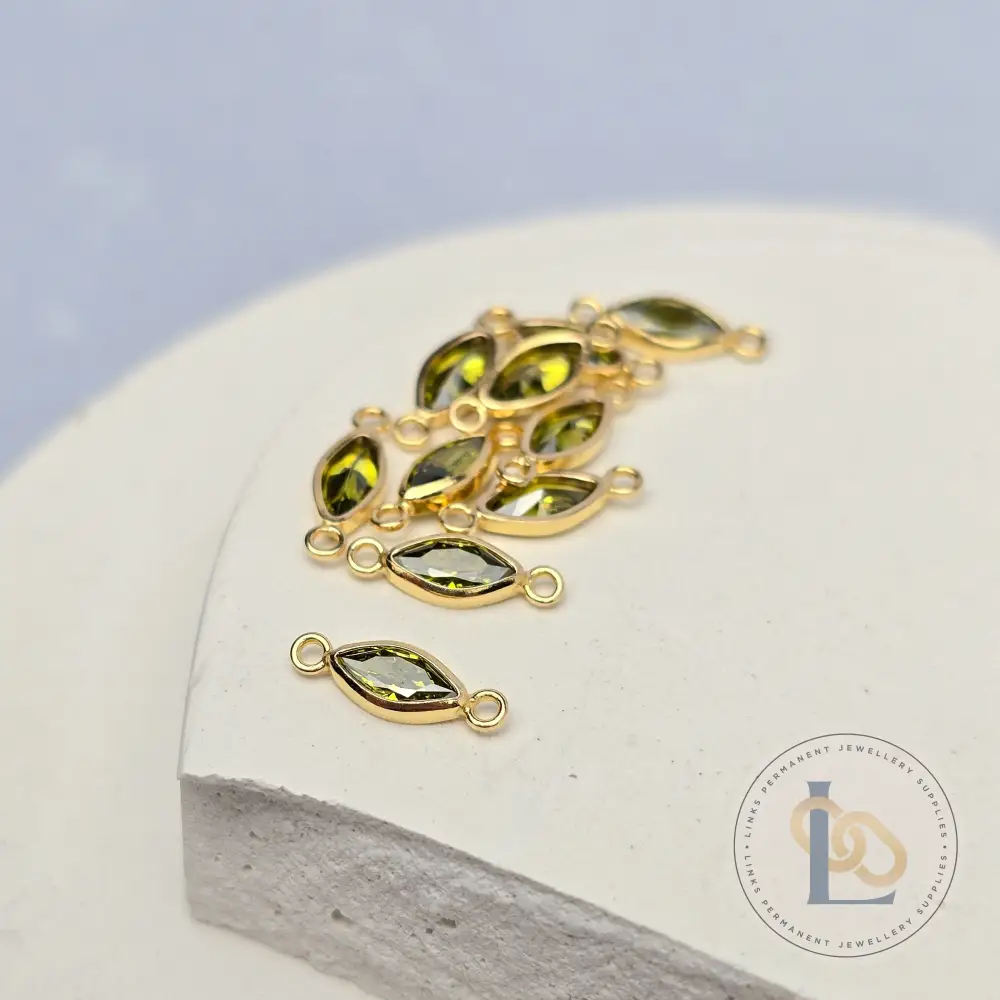 6mm Marquise Birthstone Connector - Image 10