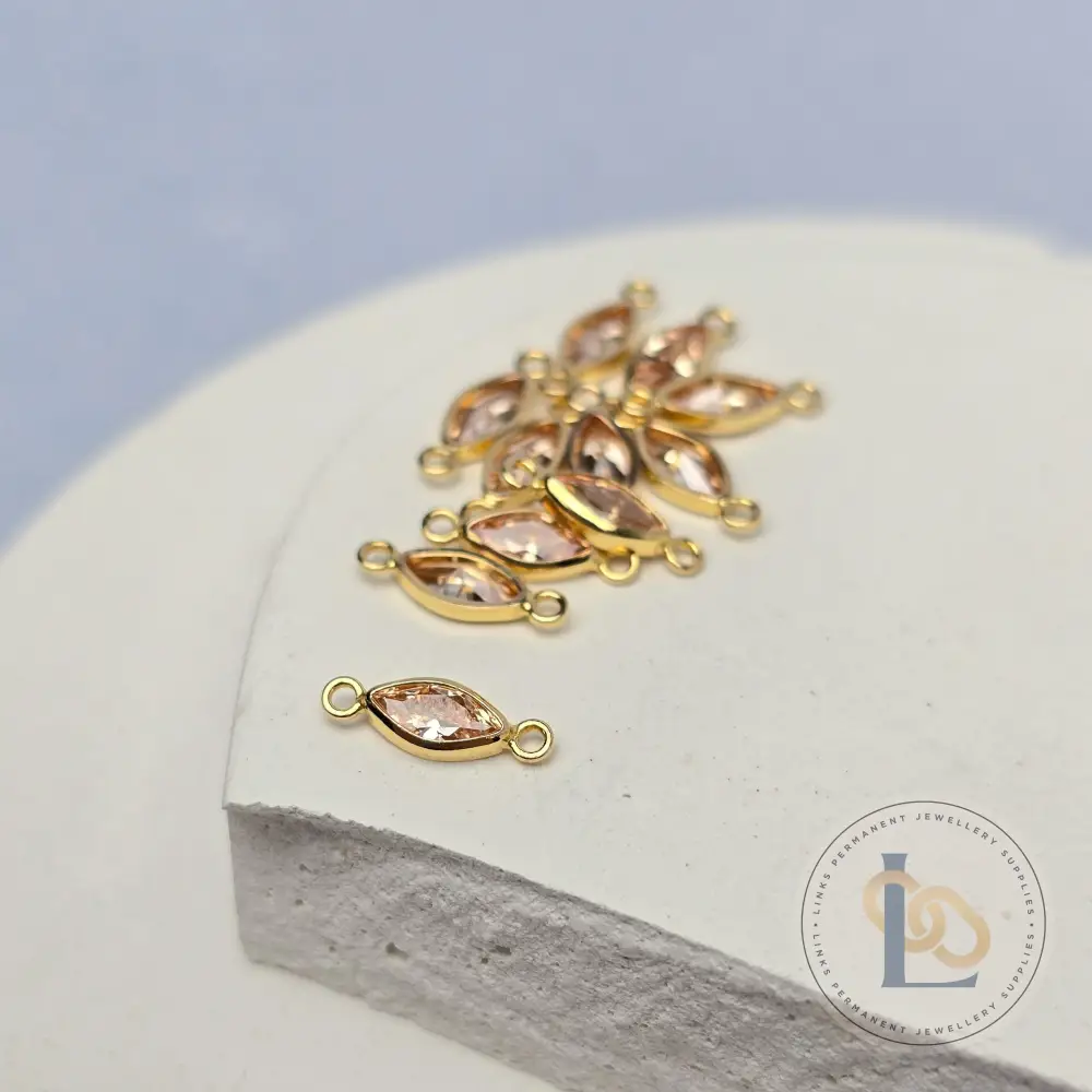 6mm Marquise Birthstone Connector - Image 13