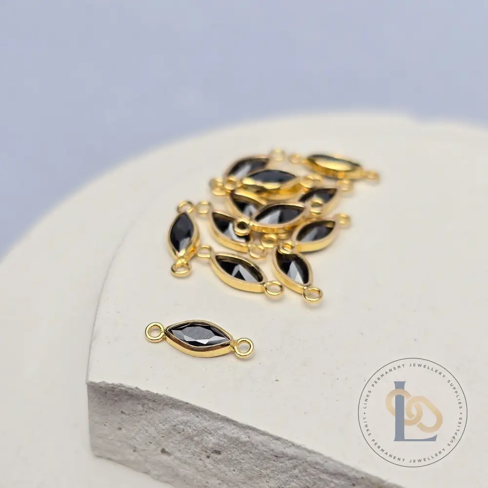 6mm Marquise Birthstone Connector - Image 15