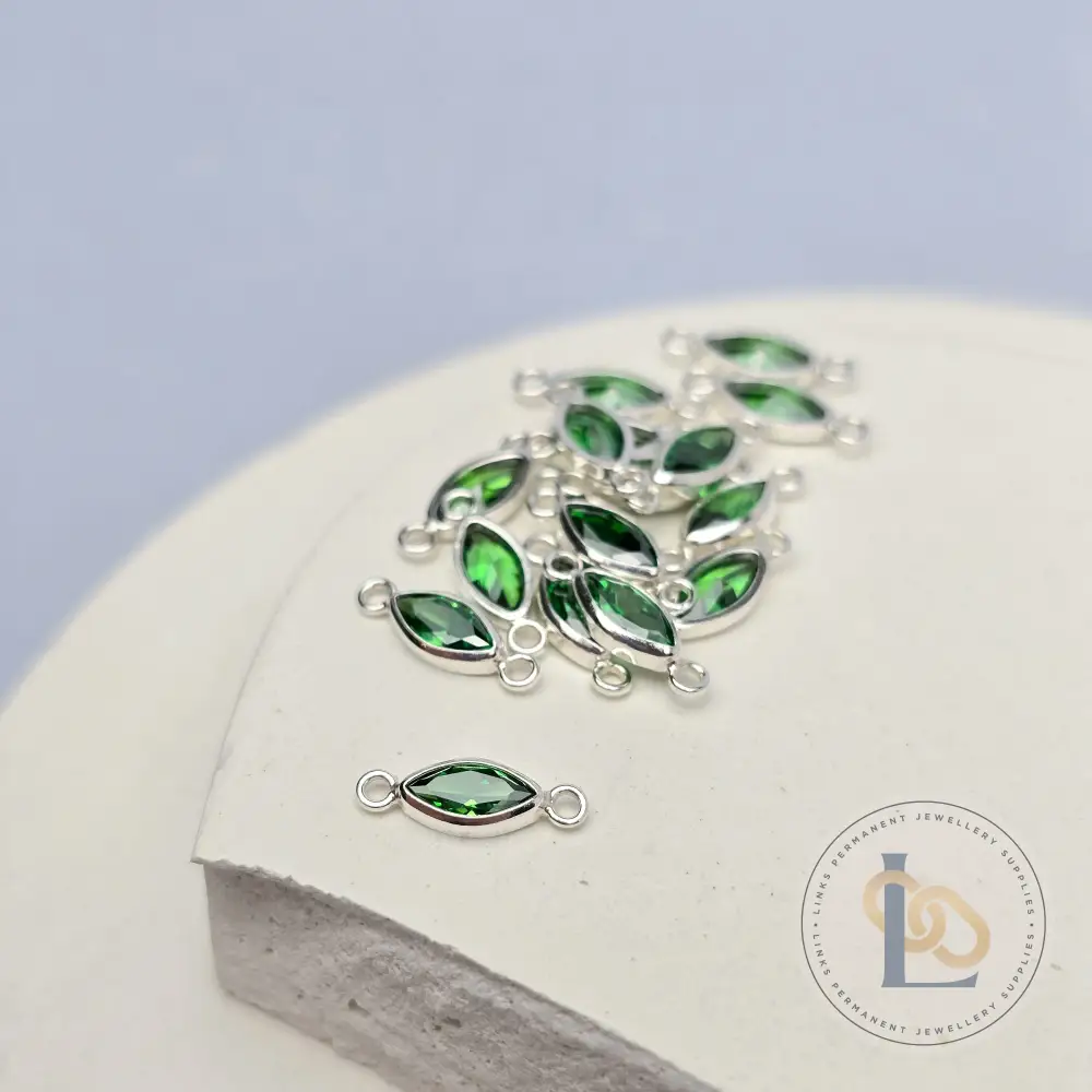 6mm Marquise Birthstone Connector - Image 20