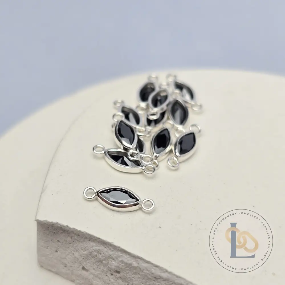 6mm Marquise Birthstone Connector - Image 28