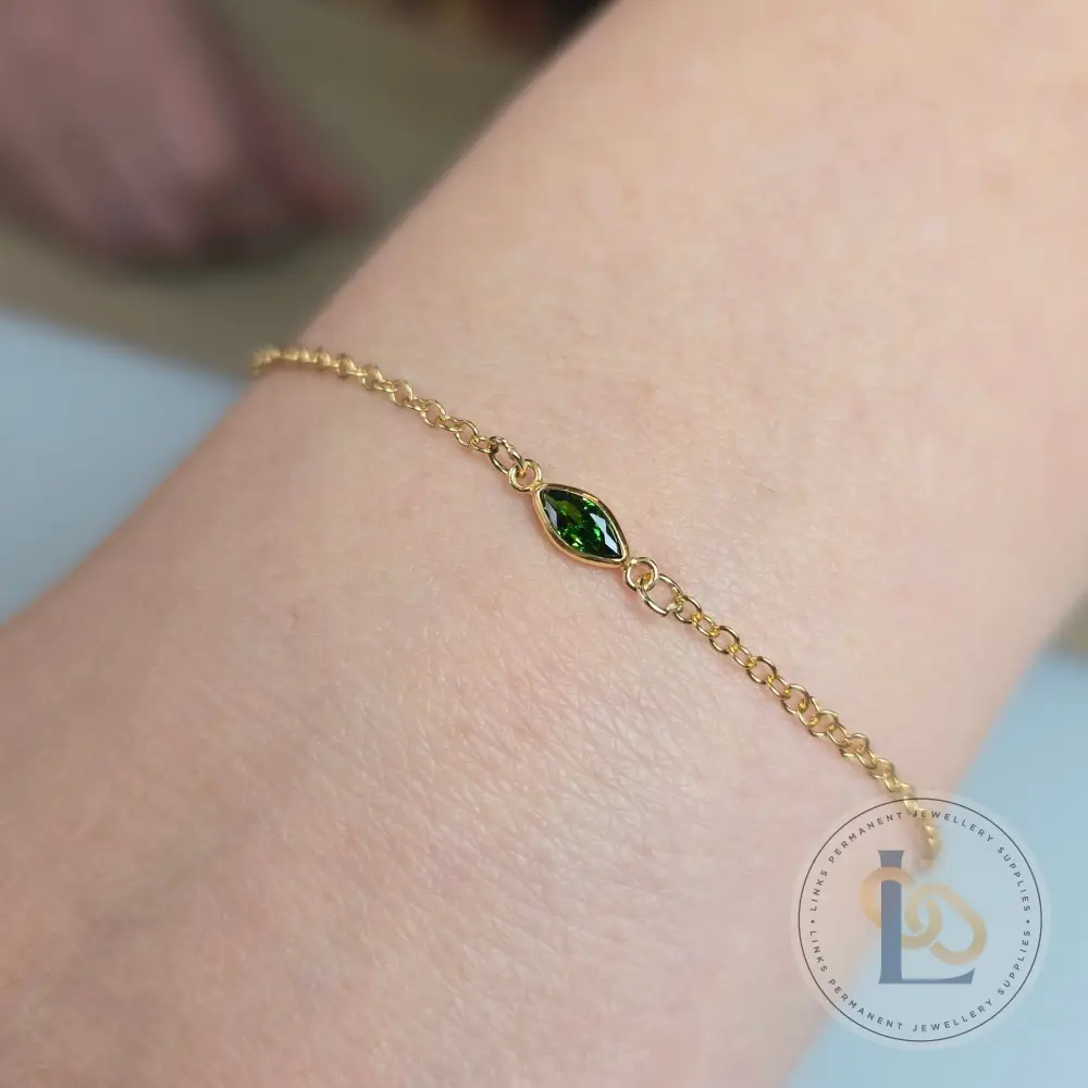 6mm Marquise Birthstone Connector - Image 30