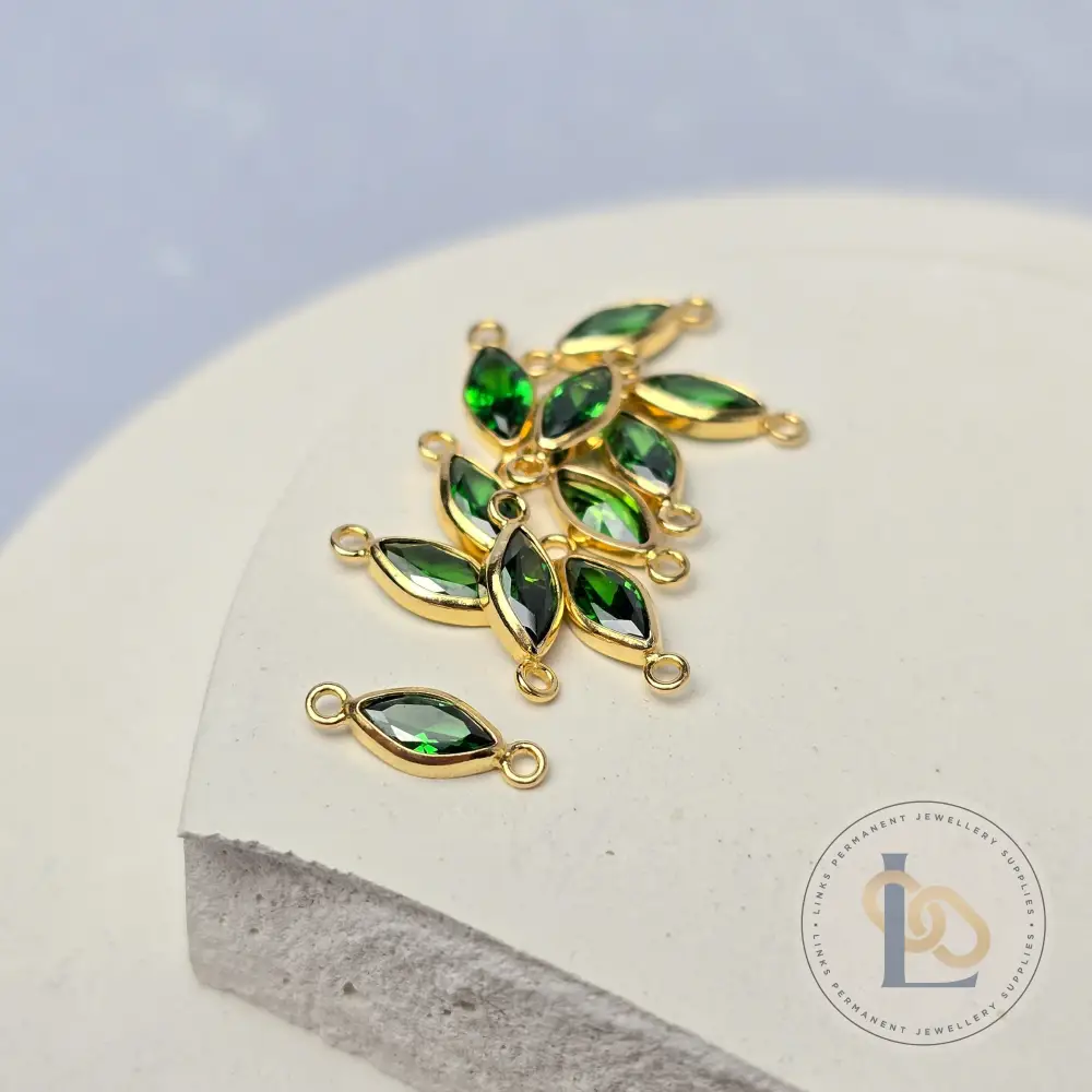 6mm Marquise Birthstone Connector - Image 7