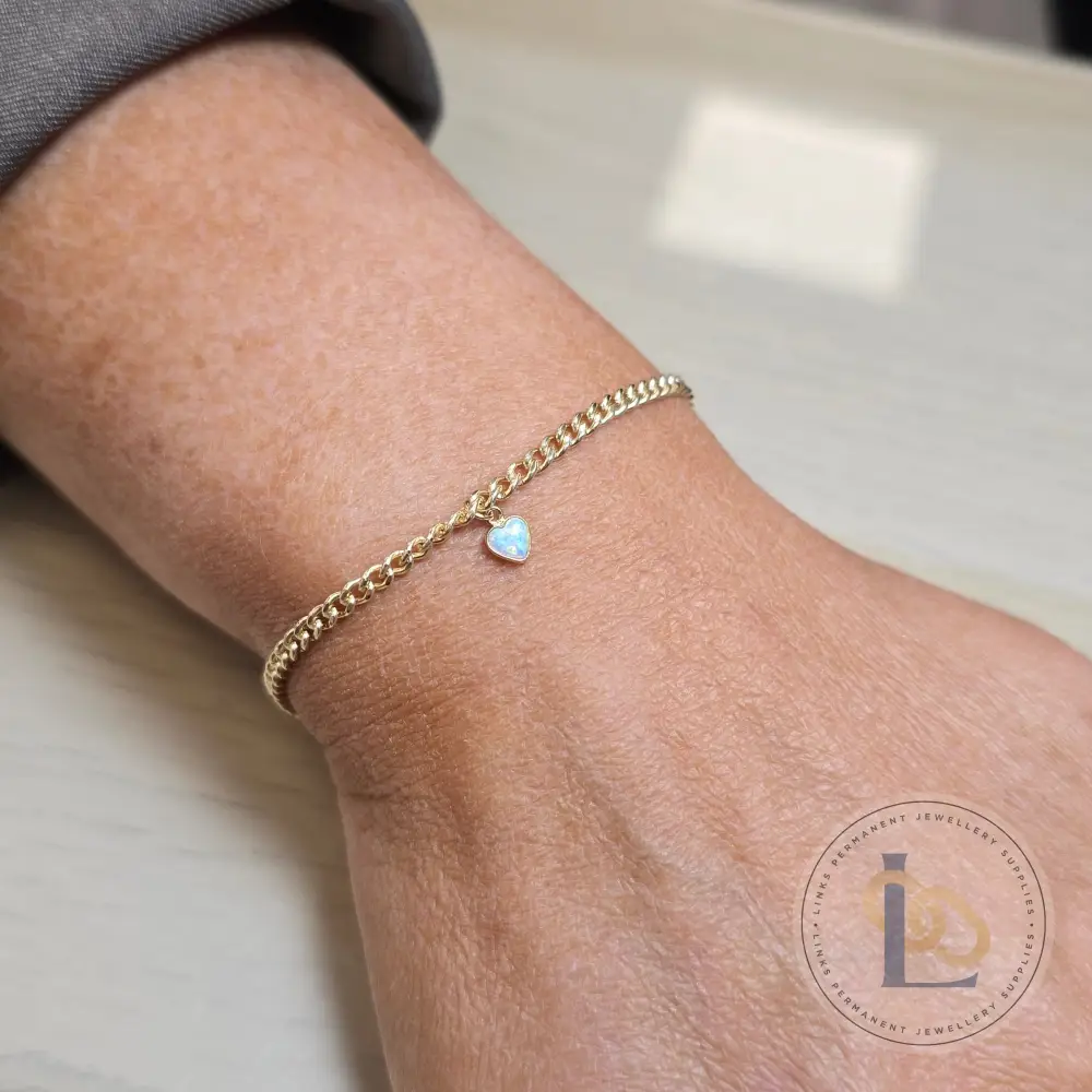 4mm Opal Heart Charm - Image 10