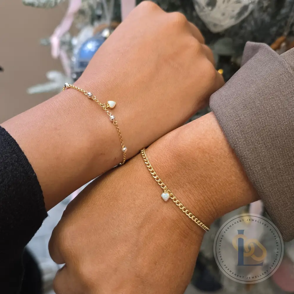 4mm Opal Heart Charm - Image 12