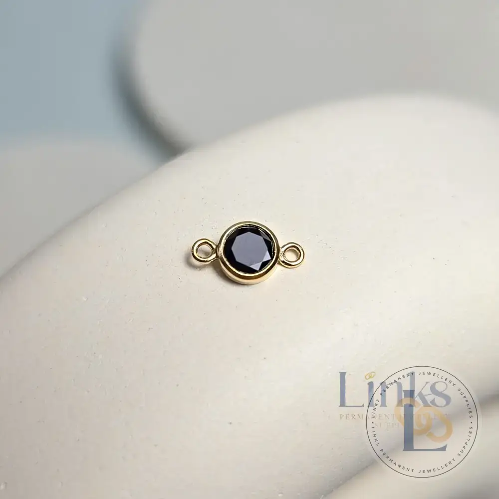 3mm & 4mm Round Birthstone Connector Charm - Image 17