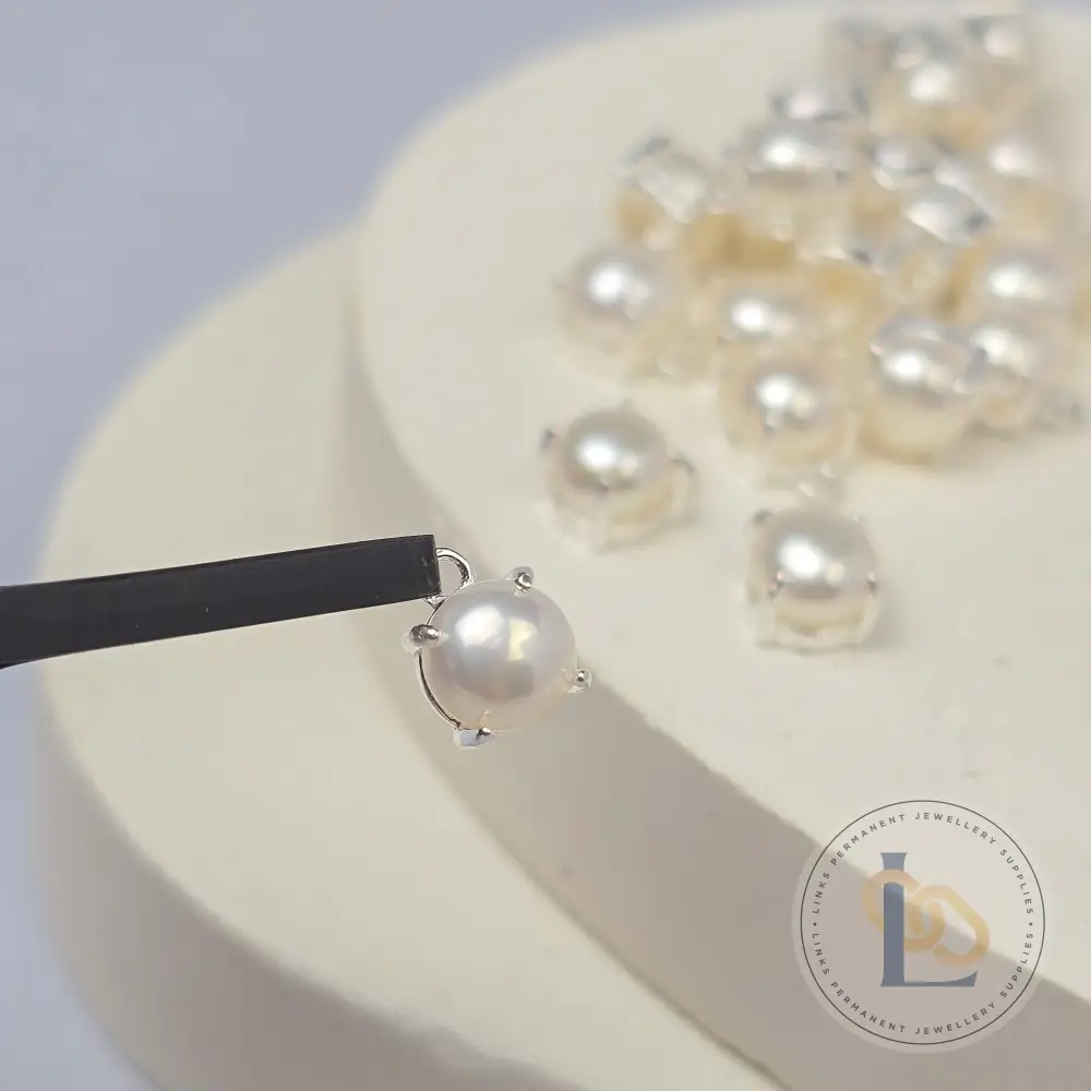 5mm Round Freshwater Pearl Pendant Charm - Image 5