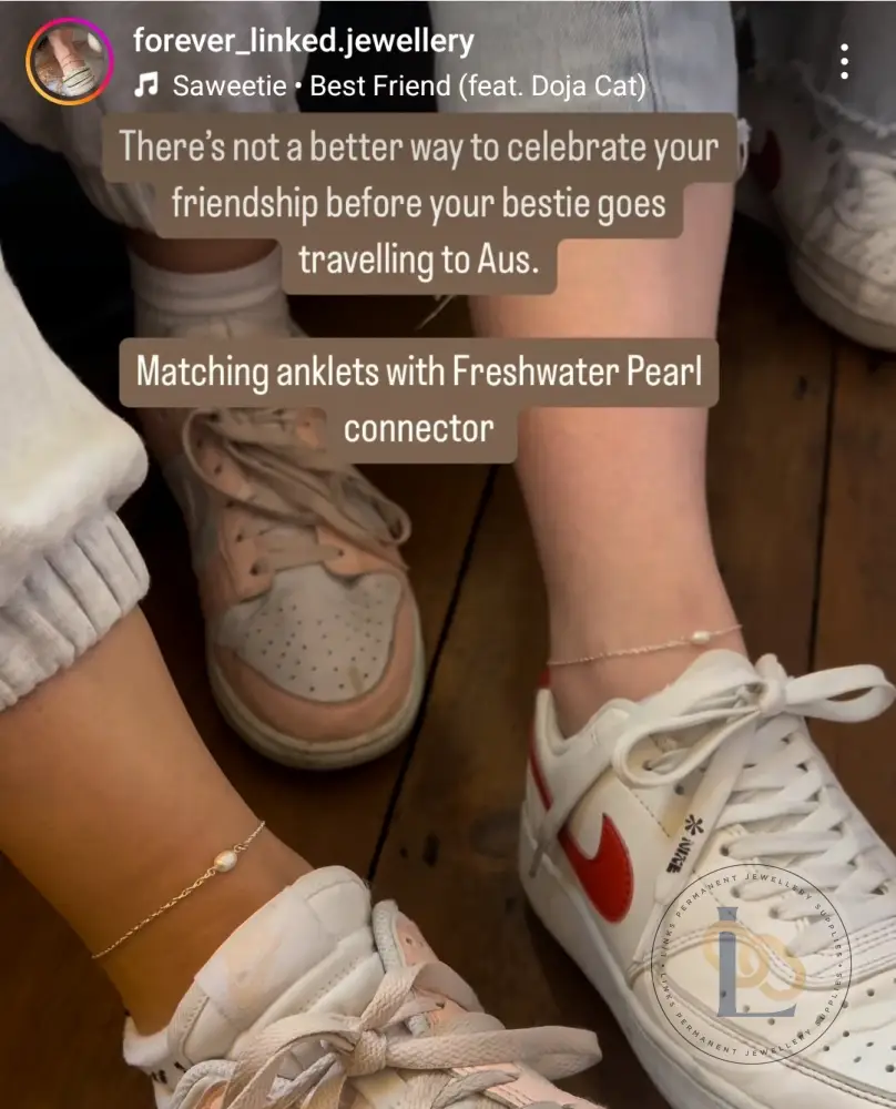 Freshwater Oval Pearl Connector Charm - Image 4