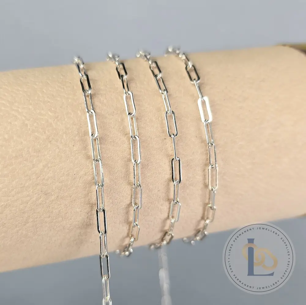 2.5mm Chunky Paperclip Chain - Image 3