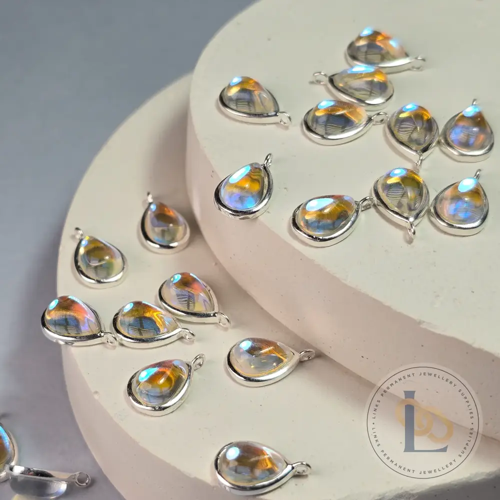 Teardrop Moonstone Pendant Charm - Image 3