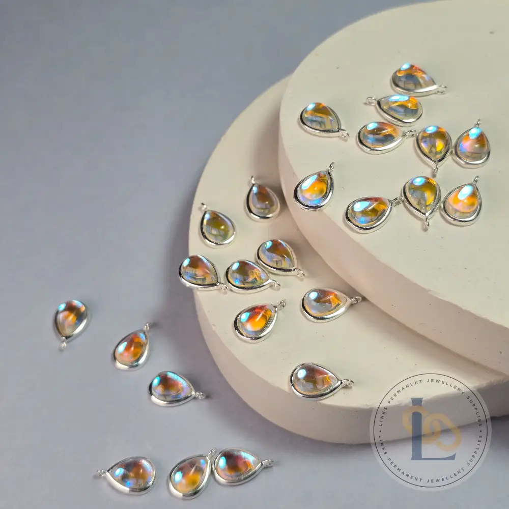 Teardrop Moonstone Pendant Charm - Image 4