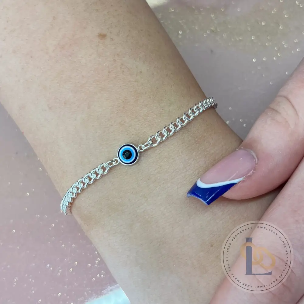 Blue Evil Eye Connector Charm - Image 4