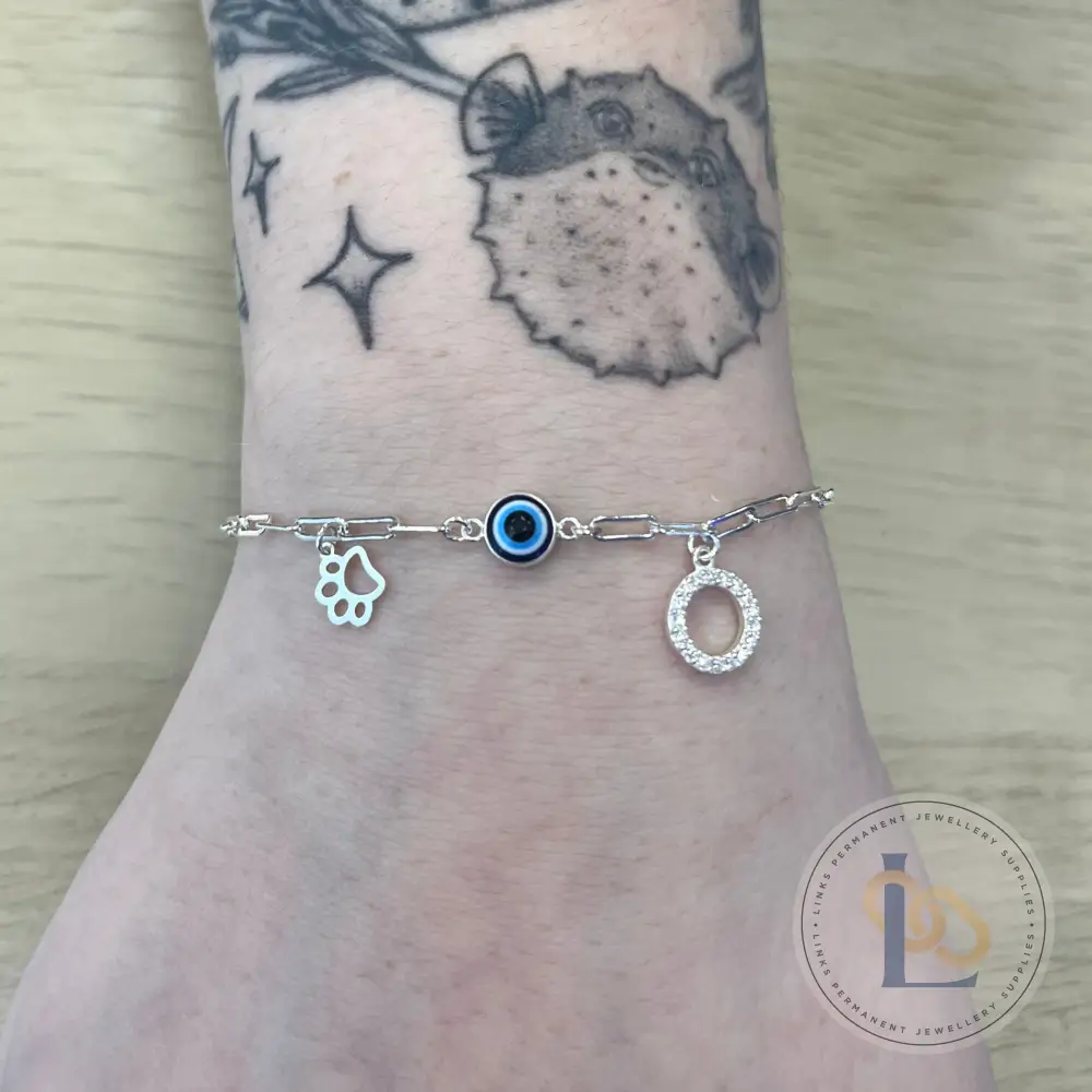 Blue Evil Eye Connector Charm - Image 5