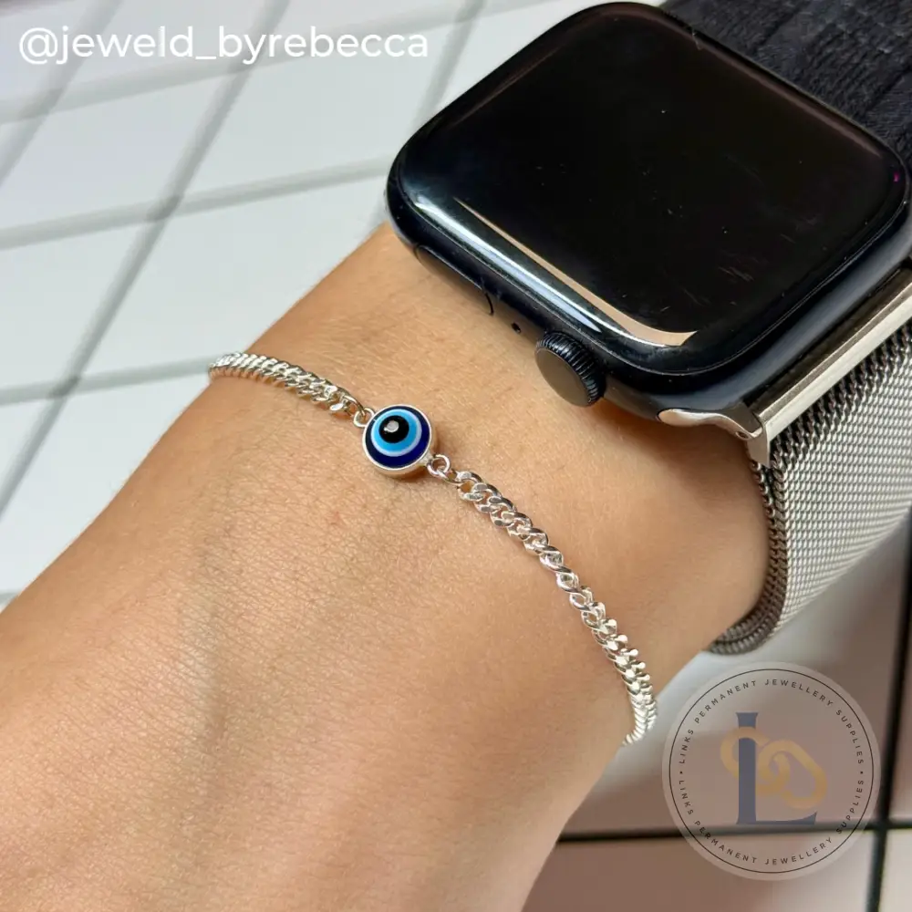Blue Evil Eye Connector Charm - Image 6