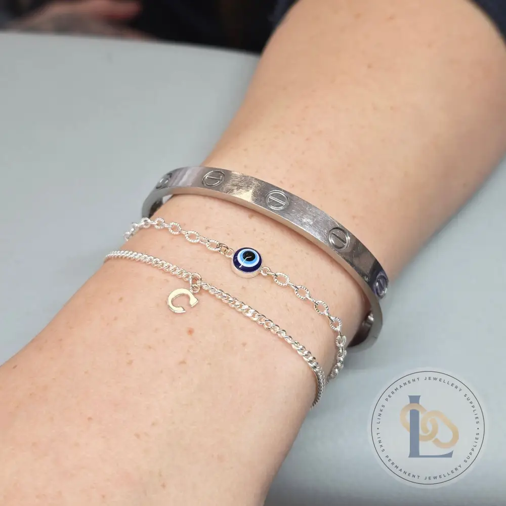 Blue Evil Eye Connector Charm - Image 7